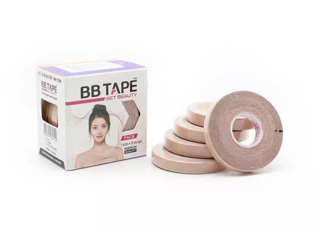 BB tape pentru față 1cm x 5m - 5 role