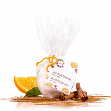 Bombă de baie cu  portocală și scorțișoară 95g