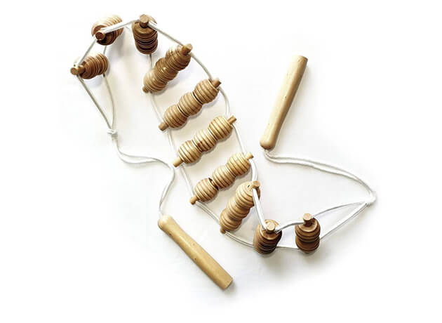 Centură pentru masaj din lemn