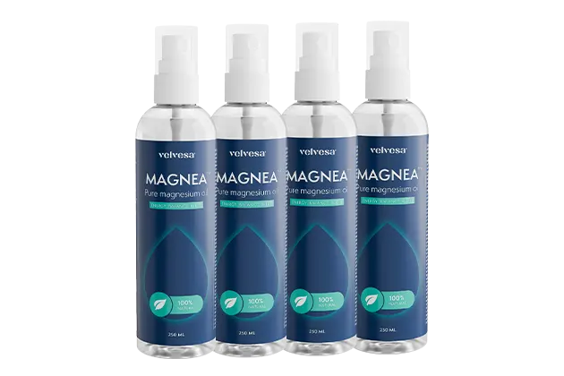 Magnea ulei de magneziu 250ml - velvesa® 3+1 gratuit