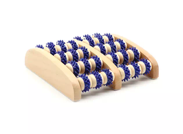 Role de masaj pentru tălpi, lemn-cauciuc