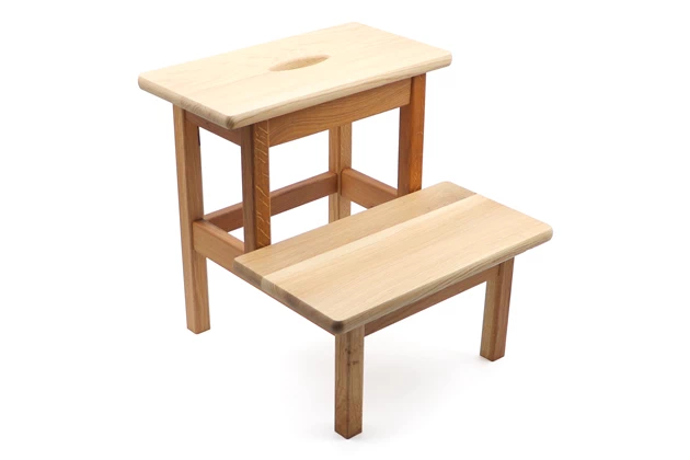 Scăriță de lemn cu două trepte 