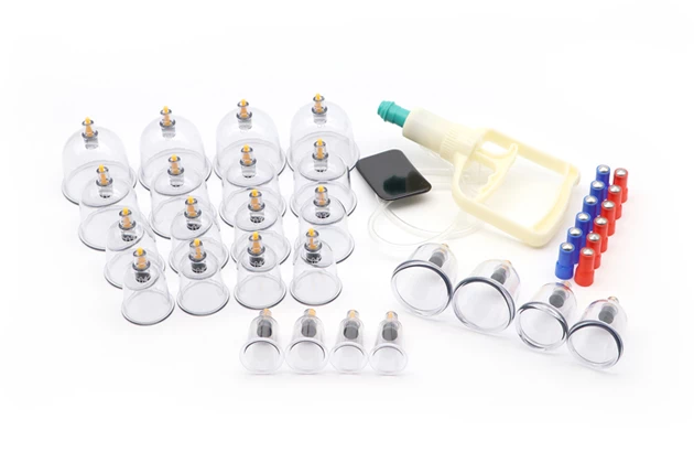 Ventuze cu vacuum pentru masaj - set 24 buc