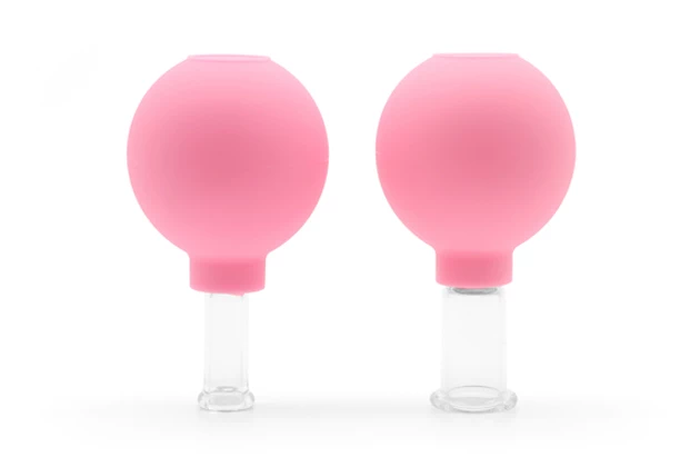 Ventuze de masaj înguste, cu balonaș - set 2buc