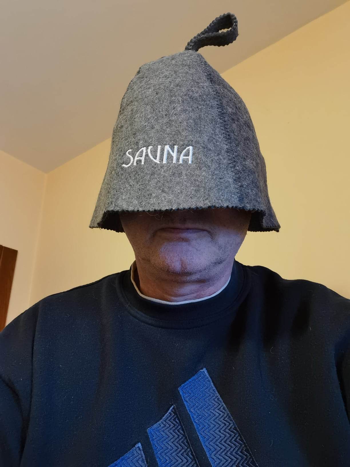 Pălărie gri pentru saună Sauna